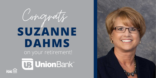 Union Bank Announces Retirement Of Suzanne Dahms › Union Bank